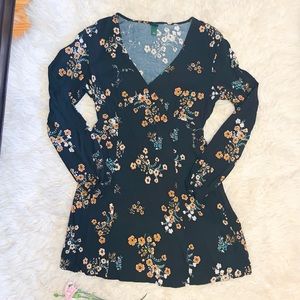 Floral long sleeve dress
